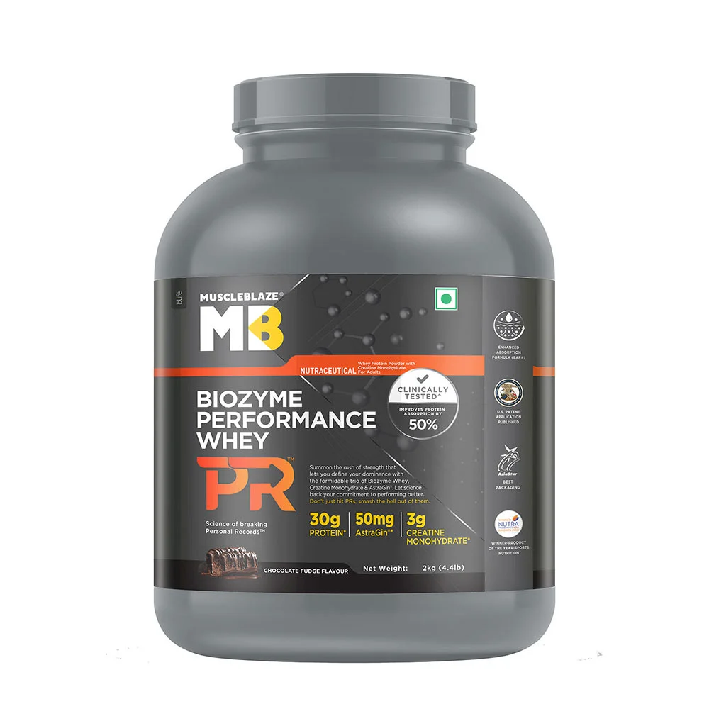 MB MuscleBlaze Biozyme Performance Whey PR, 2 kg (4.4 lb)